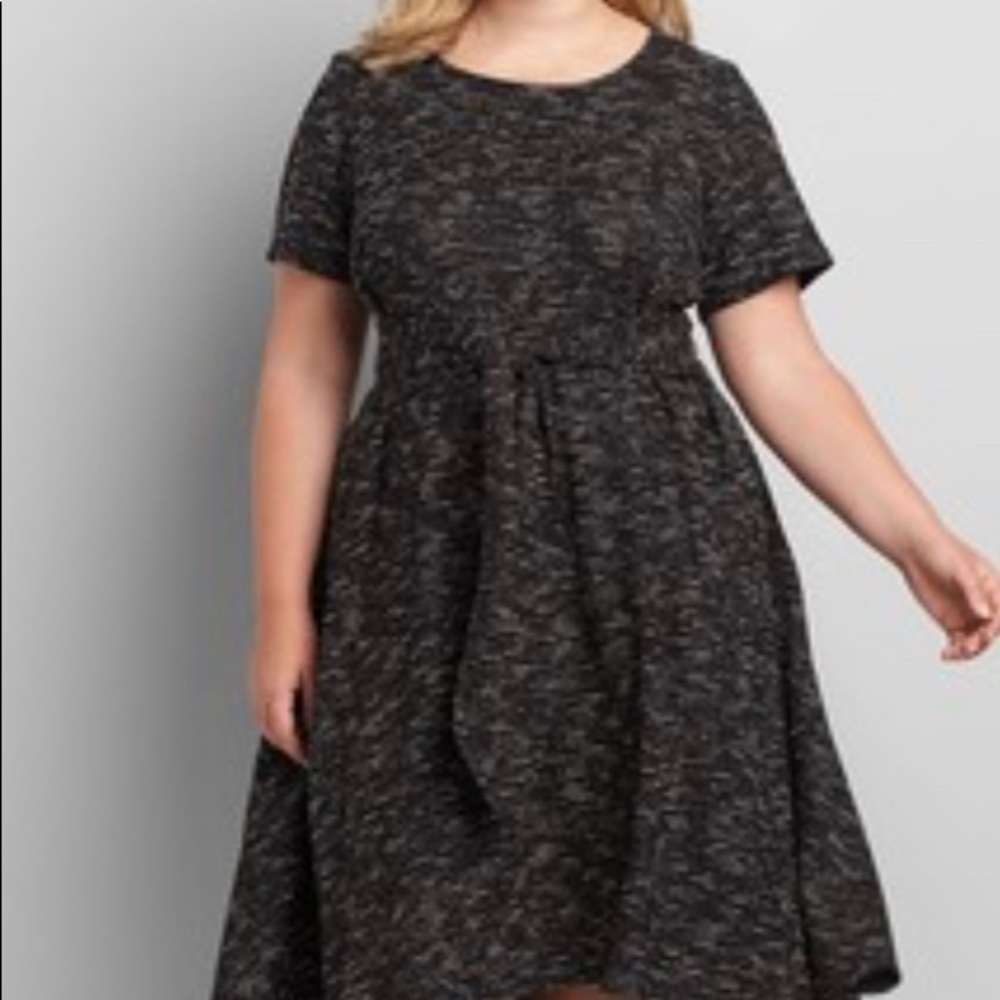 Lane Bryant Black high low dress size 18/20 NWT